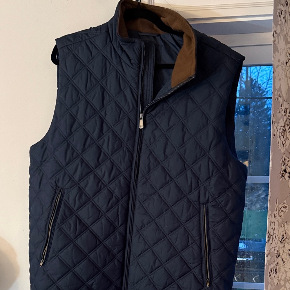 Brooks Brothers Quilted Blue Vest
